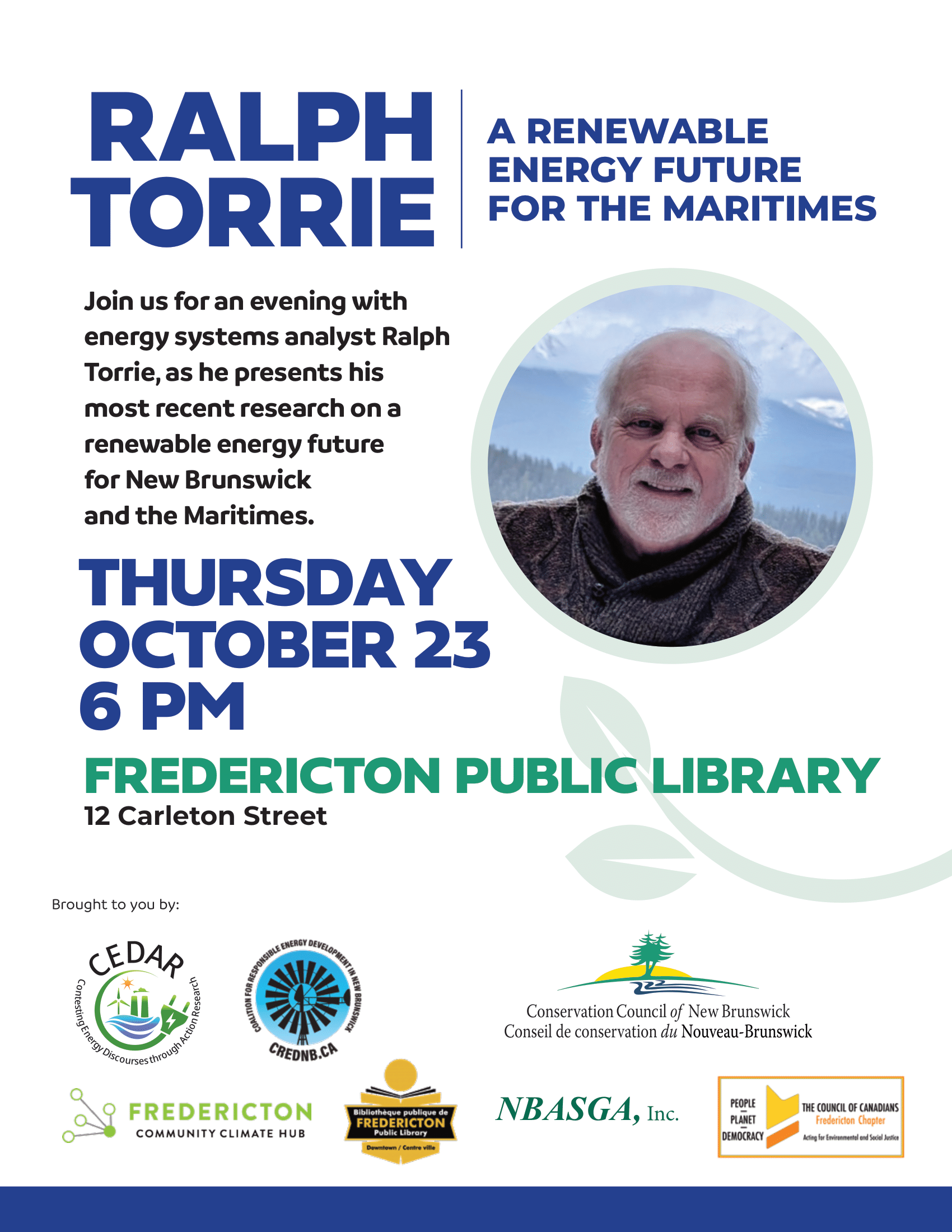 Ralph Torrie - A renewable energy future for the Maritimes